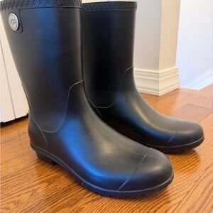 UGG Women's Black Waterproof Rain & Snow Boots
